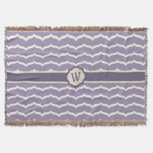 Flourished Zigzag Throw Blanket