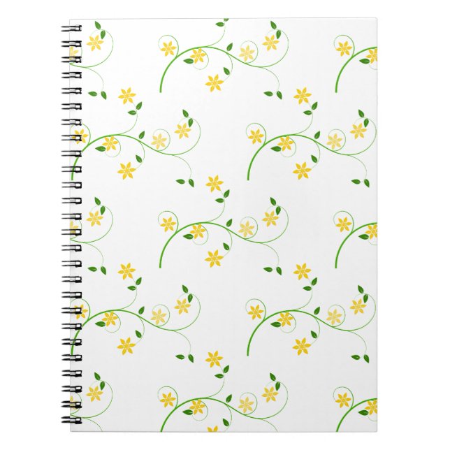 Flourishes and Flowers Spiral Notebook (Front)