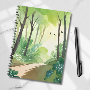 Flourishing Green Forest   Nature Watercolor Notebook