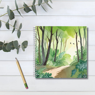 Flourishing Green Forest   Nature Watercolor Notebook