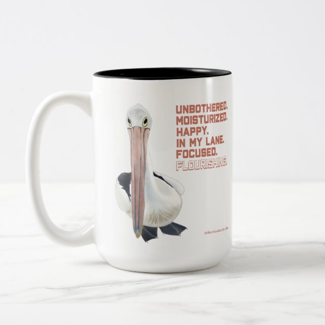 Flourishing Pelican Mug (Left)
