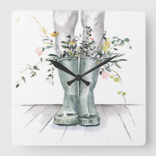 Flow & Grow II Square Wall Clock