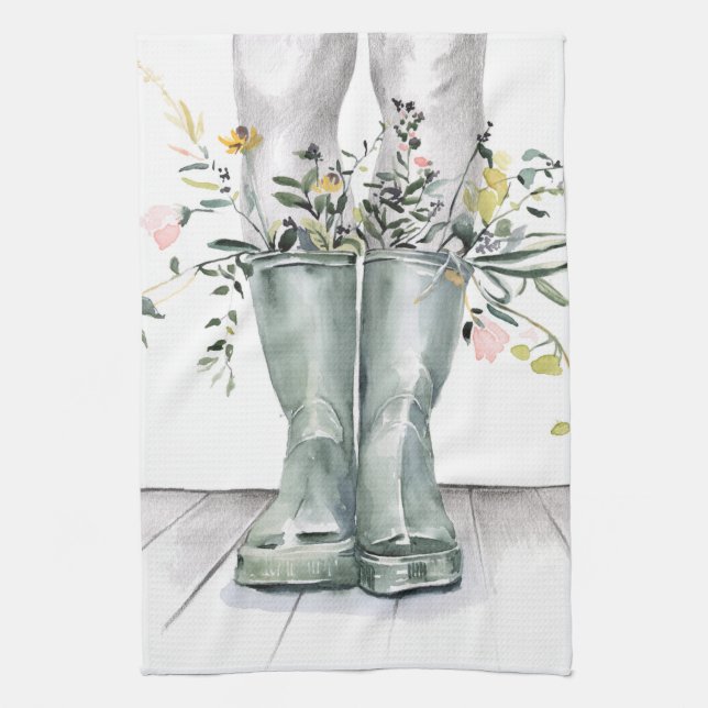 Flow & Grow II Tea Towel (Vertical)