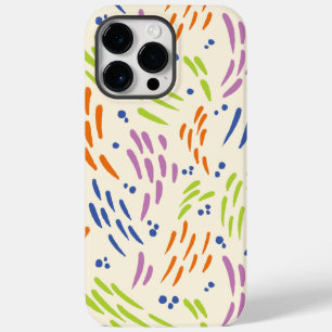 Flow in Blue, Orange, Purple, Green, and Cream Case-Mate iPhone 14 Pro Max Case