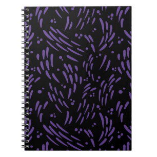 Flow in Purple and Black Notebook