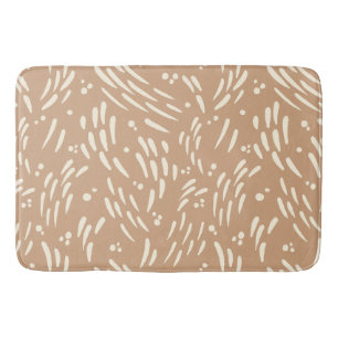 Flow in Tan and Cream Bath Mat