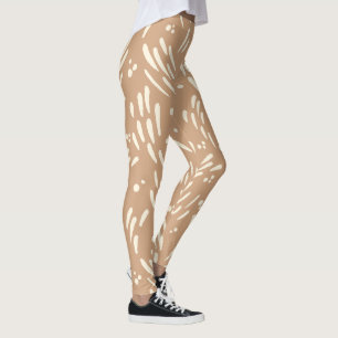 Flow in Tan and Cream Leggings
