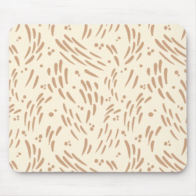 Flow in Tan and Cream Mouse Pad (Front)