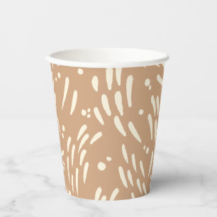 Flow in Tan and Cream Paper Cups