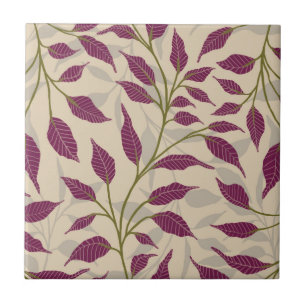 Flow of Dancing Leaves Delicate Green Foliage HD Tile