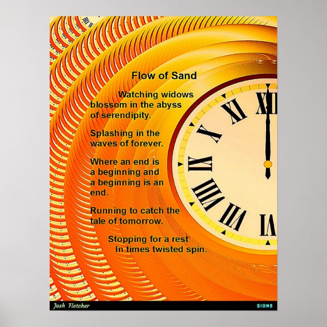 Flow of Sand Poster (Front)