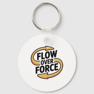 Flow Over Force Yin Yang Yoga Lance Apparel Key Ring