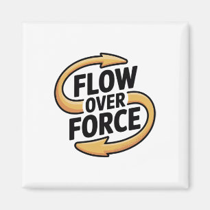 Flow Over Force Yin Yang Yoga Lance Apparel Magnet
