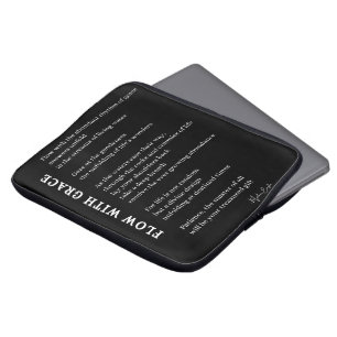Flow with Grace Faith poetry decor Laptop Sleeve