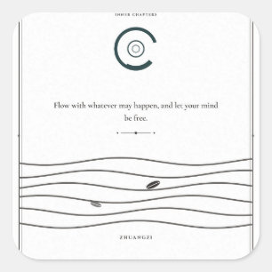 Flow With It — Zhuangzi Taoist Sticker