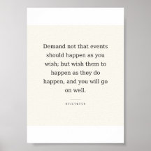 Flow With Life Art — Epictetus Stoic Print