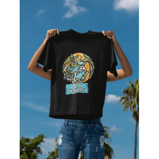 Flow With Life Skeleton Tropical Summer Vibes T-Shirt