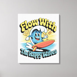 Flow With The Happy Waves Wall Art