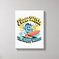 Flow With The Happy Waves Wall Art