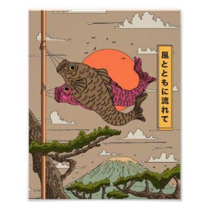 Flow with the Wind Koinobori Photo Print