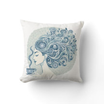 Flow Woman Art – Blue Tile Fusion