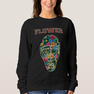 Flower 29 Wild Goalie Fleury Minnesota Pro Ice Hoc Sweatshirt