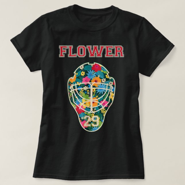 FLOWER 29 Wild Goalie Fleury Minnesota Pro Ice Hoc T-Shirt (Design Front)