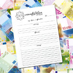Flower 369 Manifestation Method, Law of attraction Notepad<br><div class="desc">This minimalist "Law of Attraction" notepad features a flower with the 369 method.</div>
