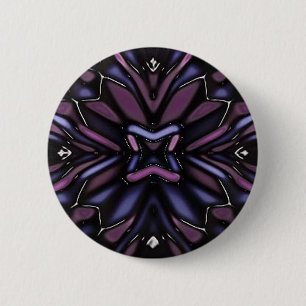 flower 7 6 cm round badge