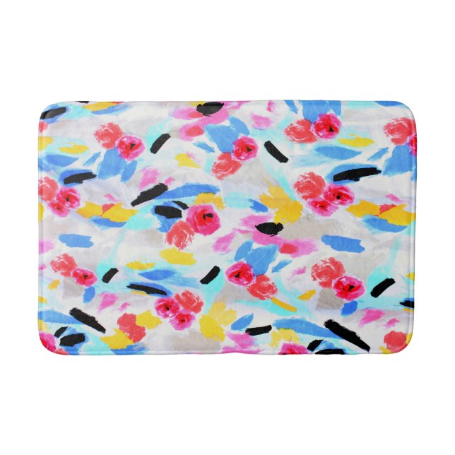 Flower Abstract Bath Mat (Front)