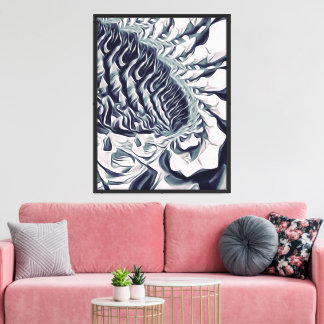 flower abstract canvas print