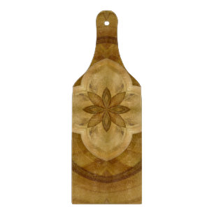 flower abstract circle wood pattern cutting board