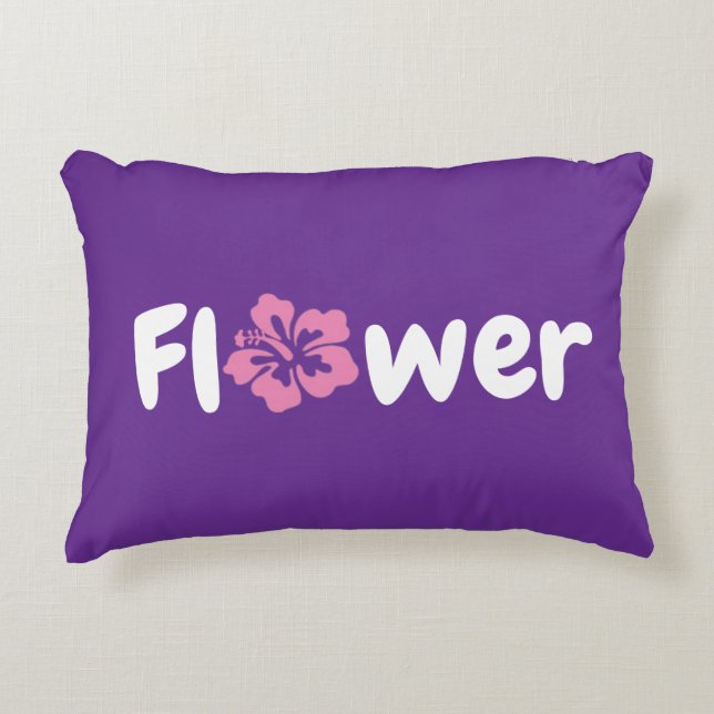 Flower Accent Pillow (Front)