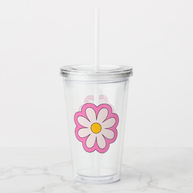 Flower Acrylic Tumbler (Front)