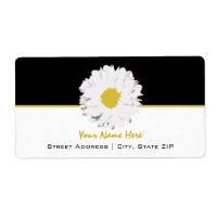Flower Address Label - Daisy