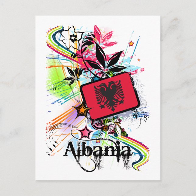 Flower Albania Postcard (Front)