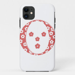 flower alphabet O (red and dots) Case-Mate iPhone Case
