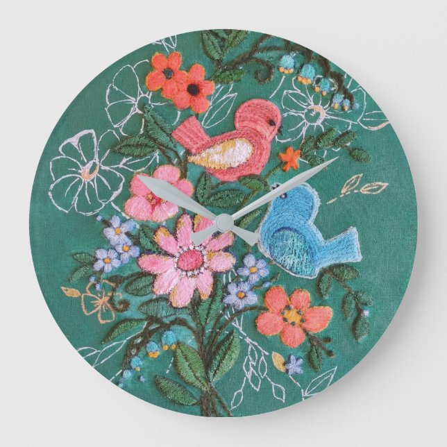 flower and bird clock (Front)