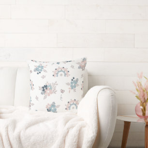 Flower And Boho Seamless Pattern Cushion