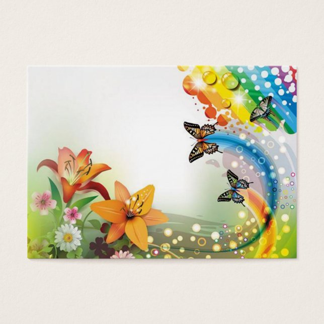 flower and butterfly image (Front)