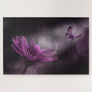 Flower and Butterfly Jigsaw Puzzle