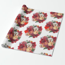 Flower and Heart Romantic Floral Design