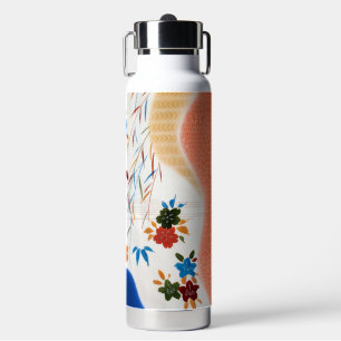 Flower and Running Water, Japanese Design Water Bottle