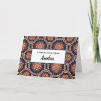Flower and Star Shapes Decorative Graduation