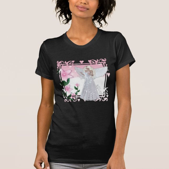 Flower Angel Design T-Shirt (Front)