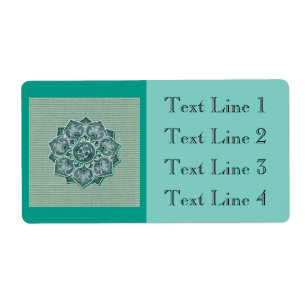 Flower Applique with Jacquard Pick A COLOR