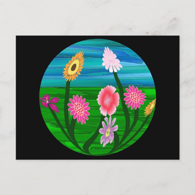 Flower Aquarium Postcard (Front)