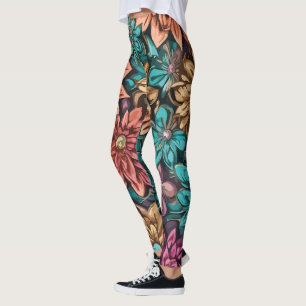 Flower arrangement leggings