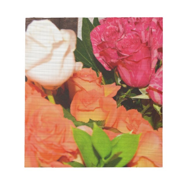 Flower Arrangements Wedding Party Colourful Destin Notepad (Front)