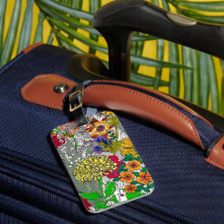 Flower Arranging Luggage Tag